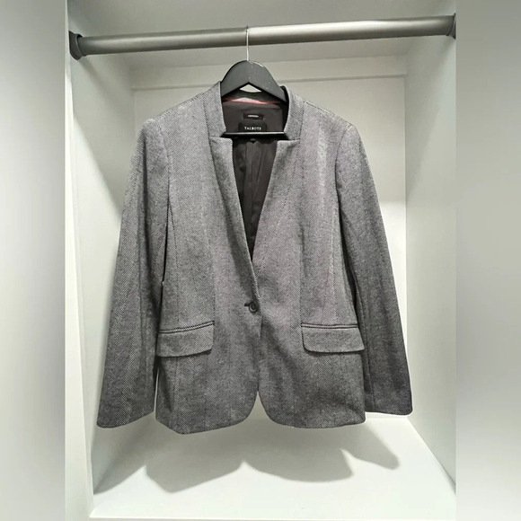 Talbots Women’s Aberdeen Classic Herringbone Blazer Size 12 new without tags - Picture 1 of 12